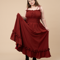 Carmine Rose Dress