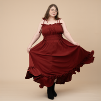 Carmine Rose Dress