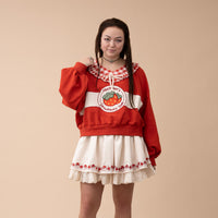 Cropped Strawberry Jam Sweater