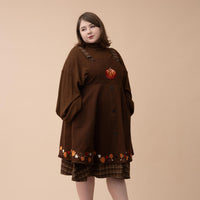 Fall Pumpkin Overalls Dress