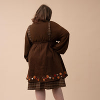 Fall Pumpkin Overalls Dress