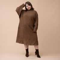 Oversized Knit Sweater Dress