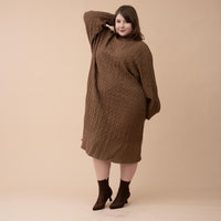 Oversized Knit Sweater Dress