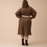 Oversized Knit Sweater Dress