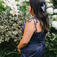 Cottage Bodycon Dress (Navy)