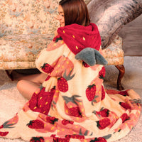 Soft & Cozy Strawberry Robe