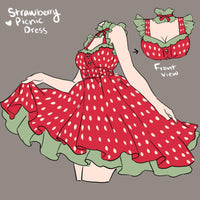 Strawberry Picnic Dress