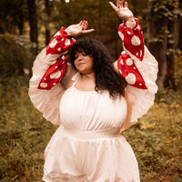 Mushroom Romper (Sleeves/Capes)