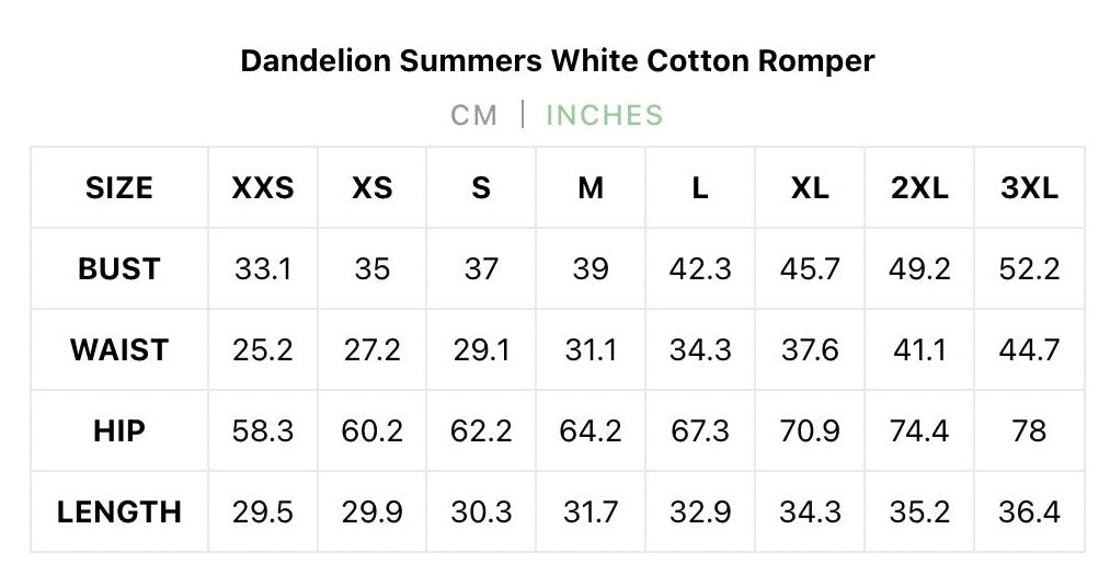 Dandelion Summers 100% Cotton Romper