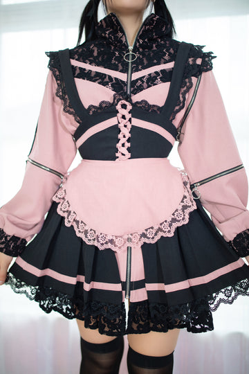 Lacebound Maid Overlay Skirt + Apron
