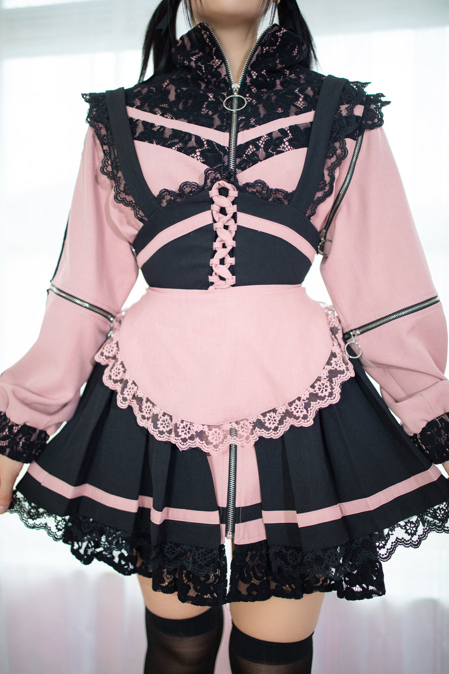 Lacebound Maid Overlay Skirt + Apron