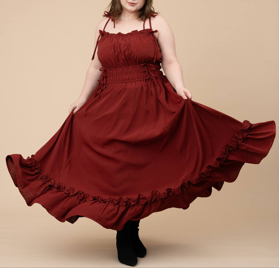 Carmine Rose Dress