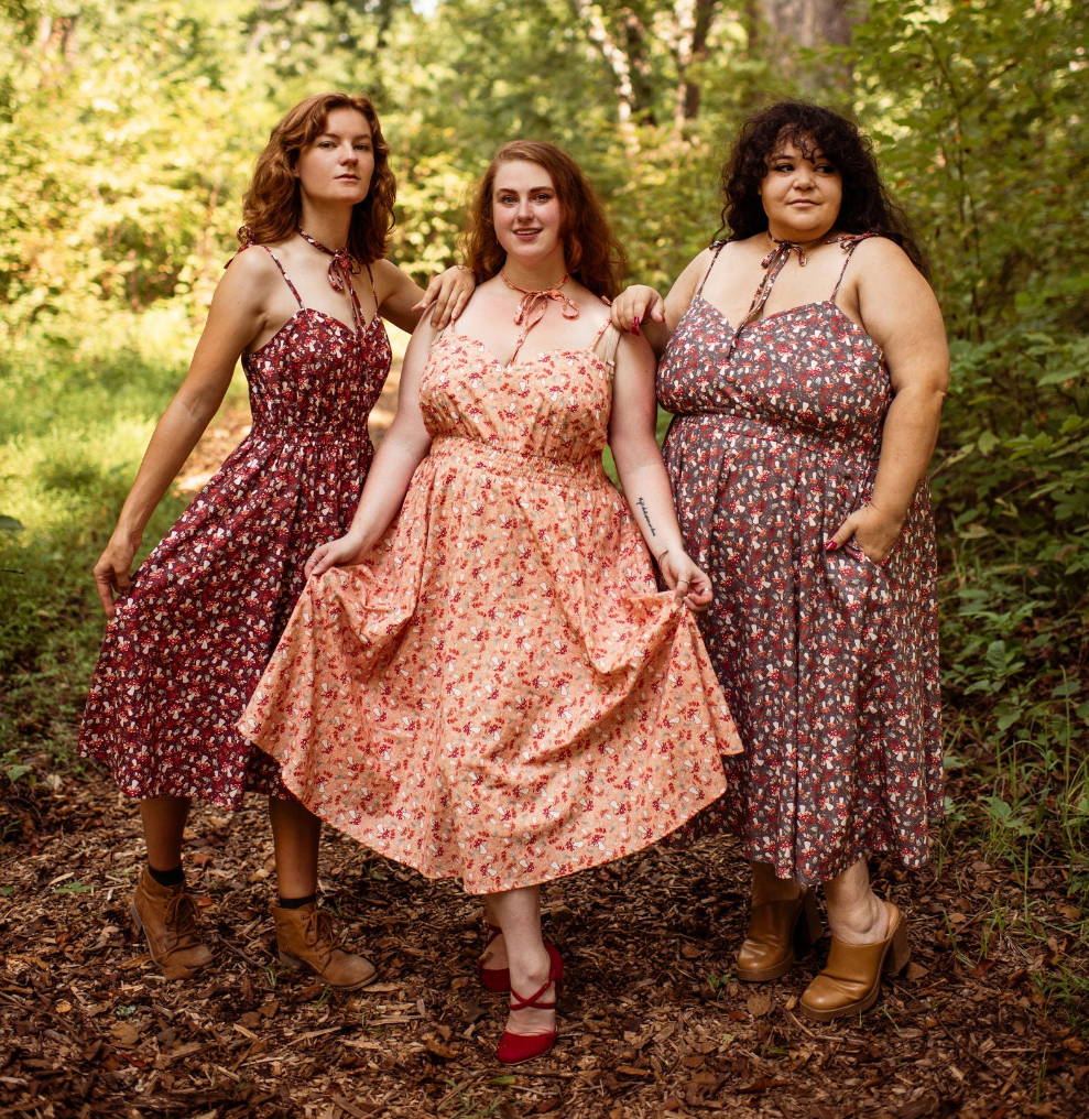 Mushroom Picnic Dress
