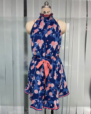 Ocean Roses Romper