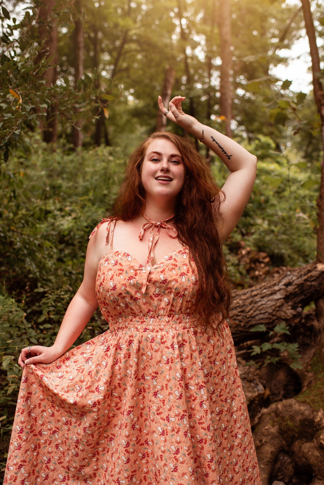 Mushroom Picnic Dress