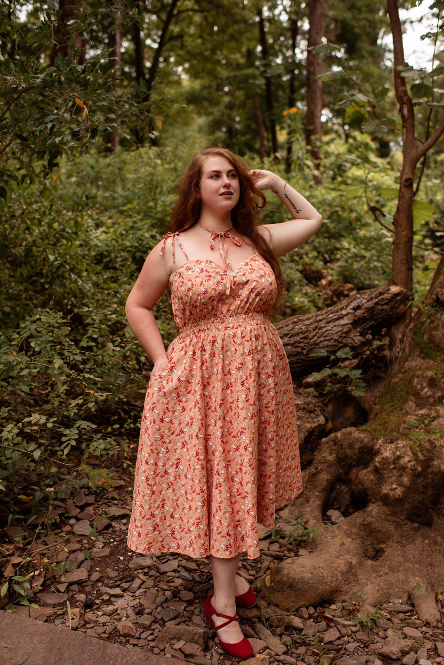 Mushroom Picnic Dress