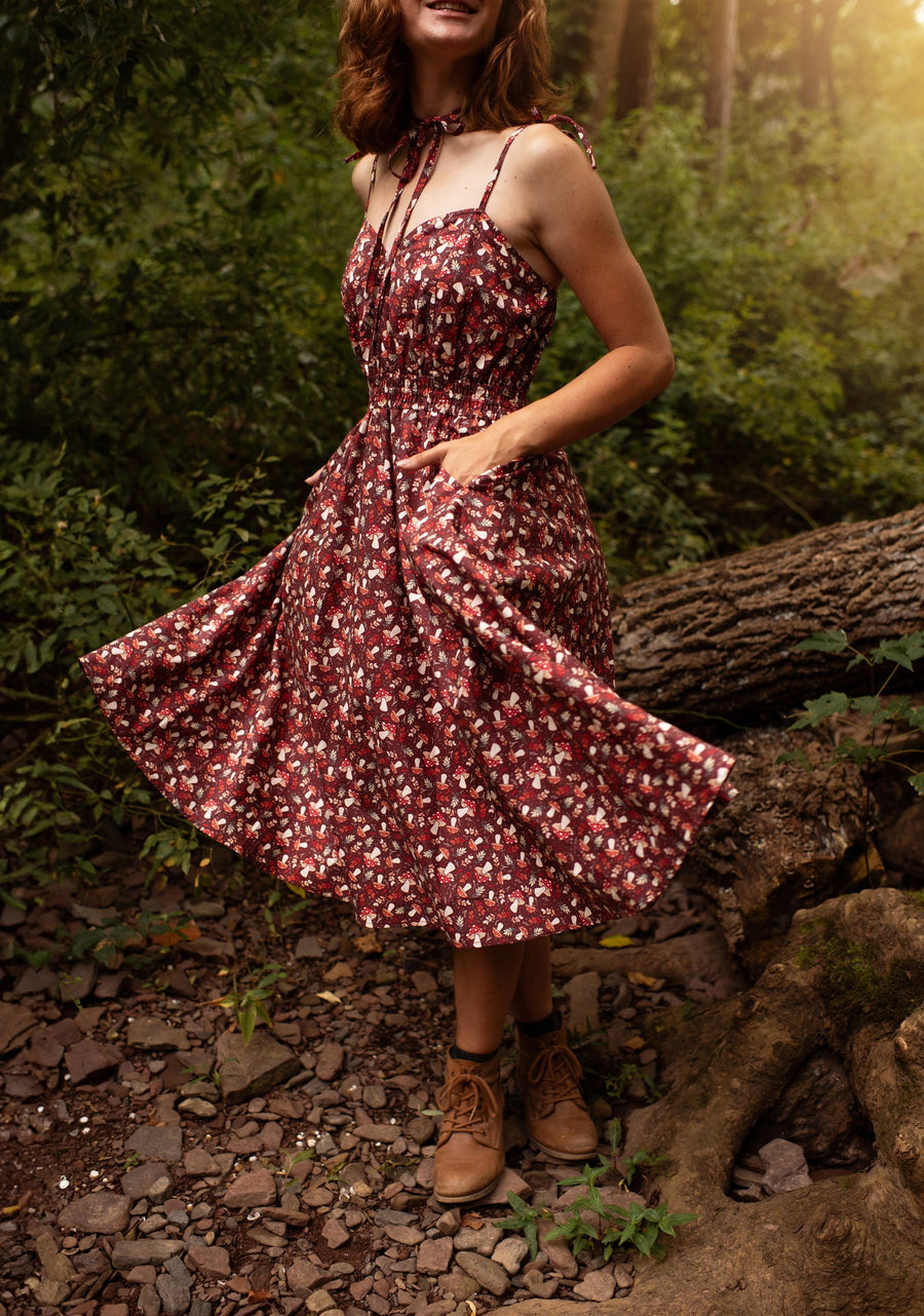 Mushroom Picnic Dress