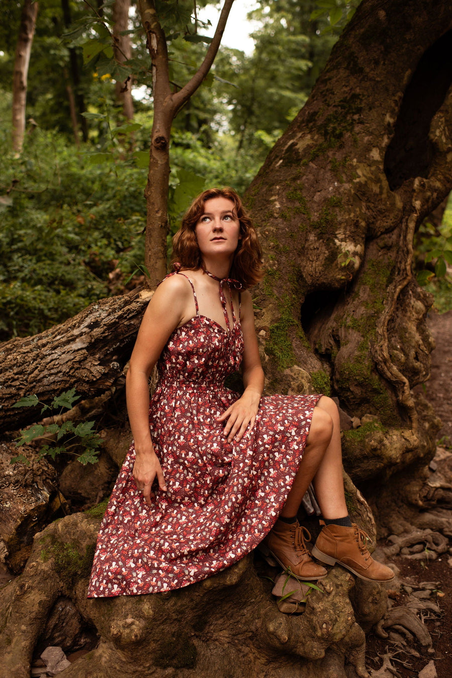Mushroom Picnic Dress