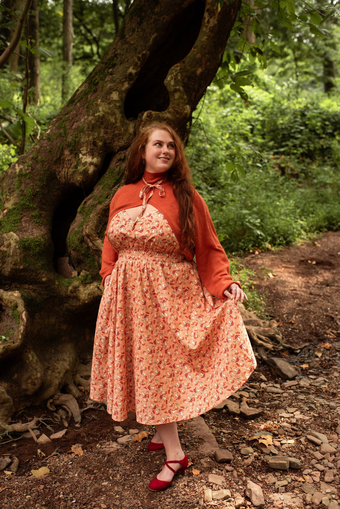 Mushroom Picnic Dress