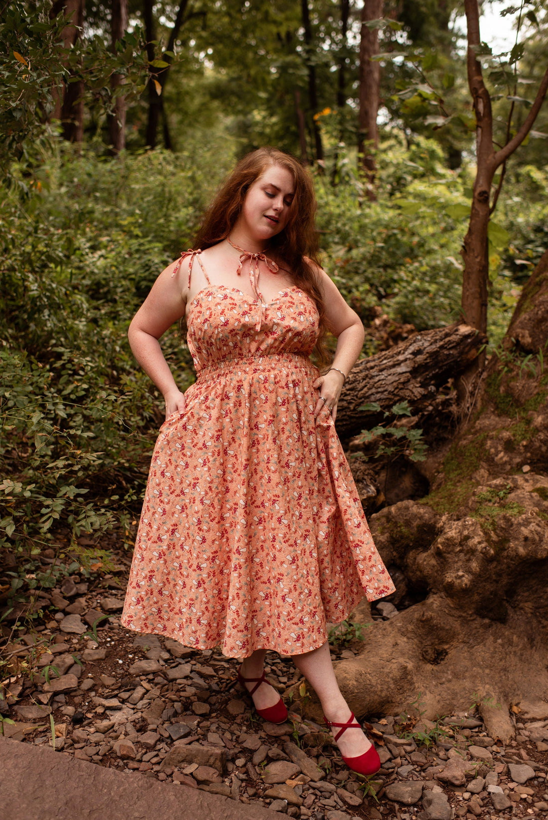 Mushroom Picnic Dress