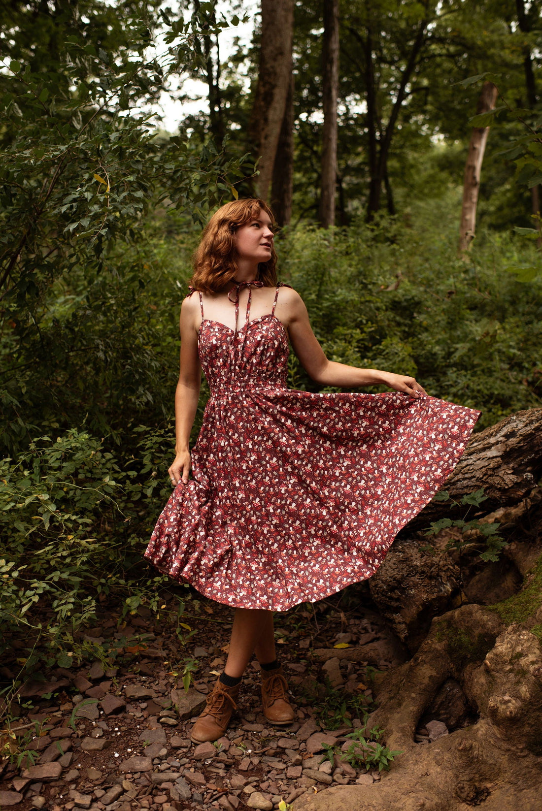 Mushroom Picnic Dress