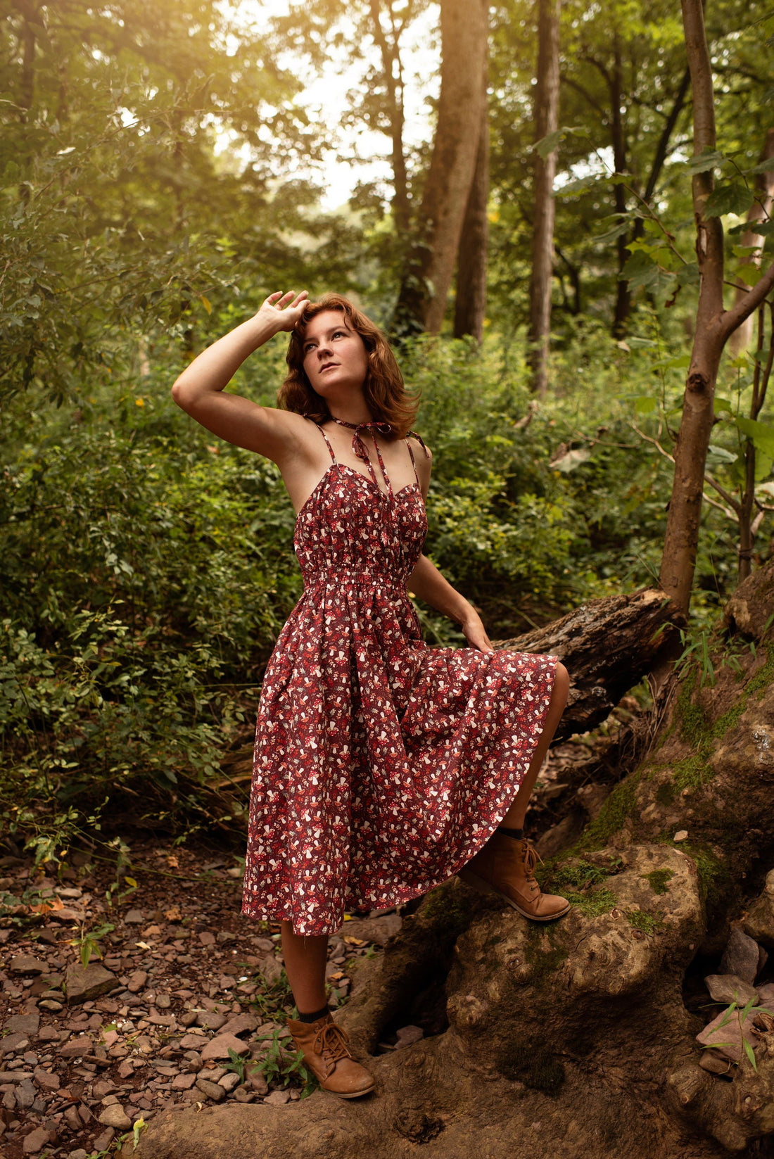 Mushroom Picnic Dress