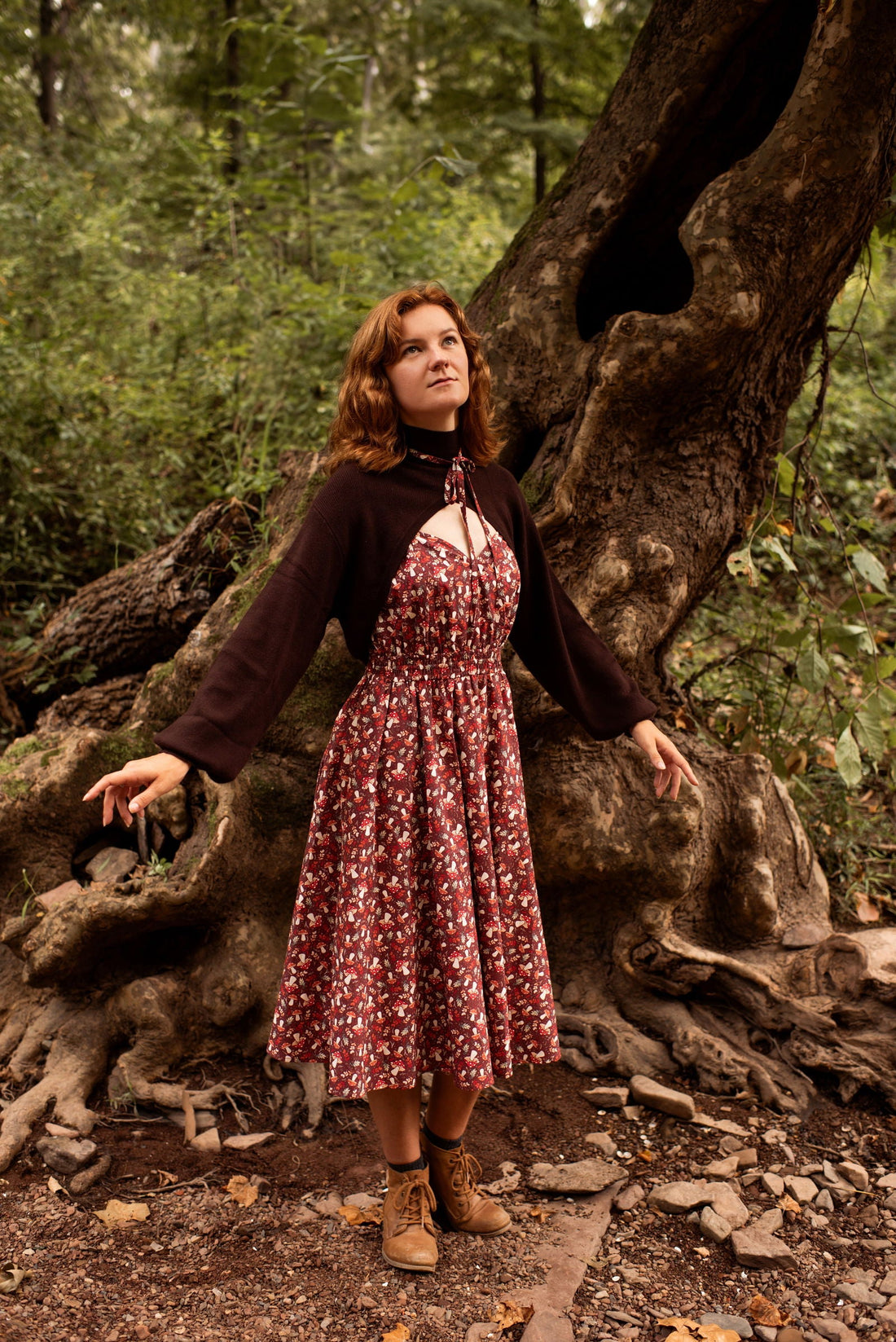 Mushroom Picnic Dress