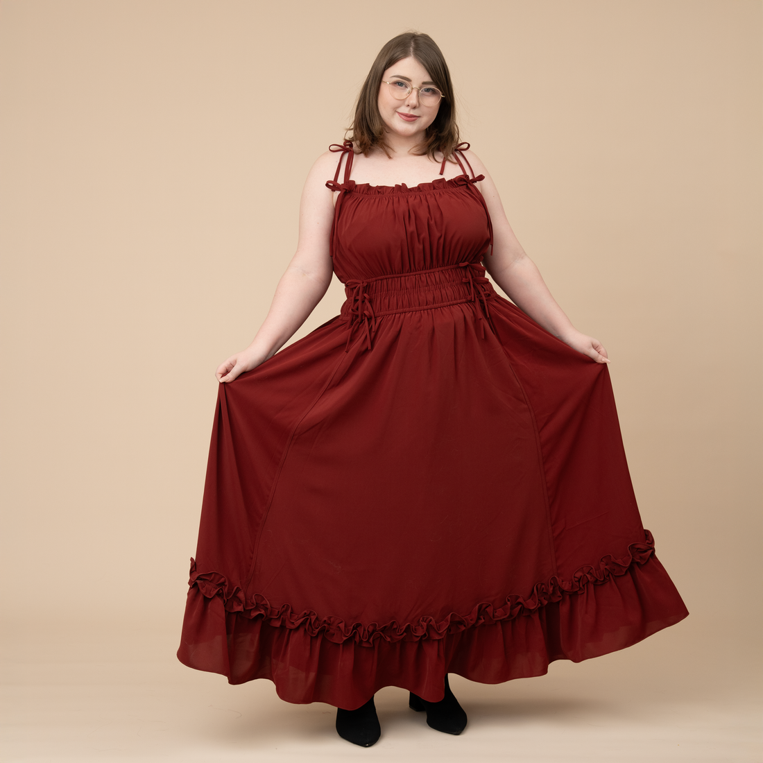 Carmine Rose Dress