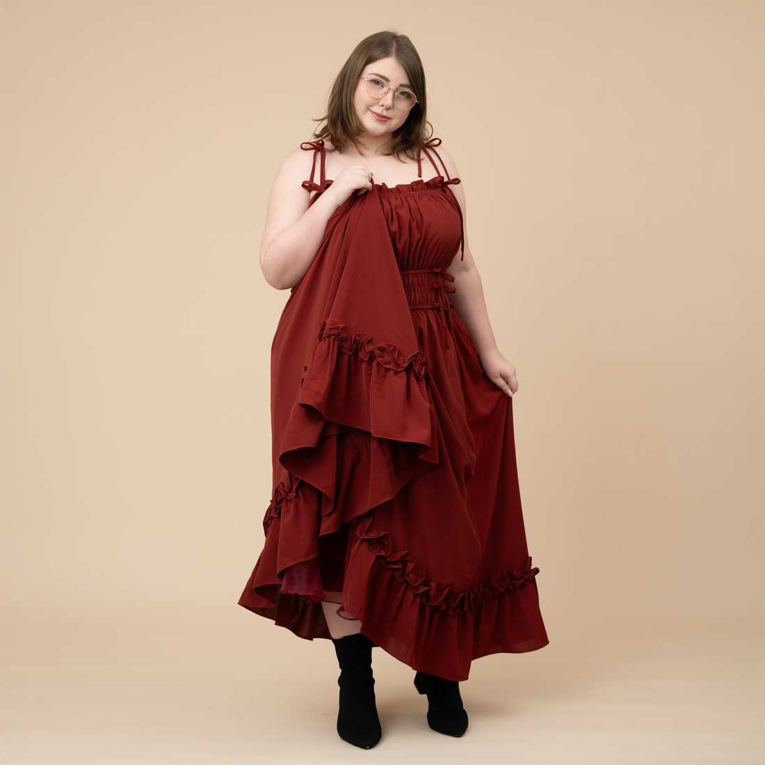 Carmine Rose Dress