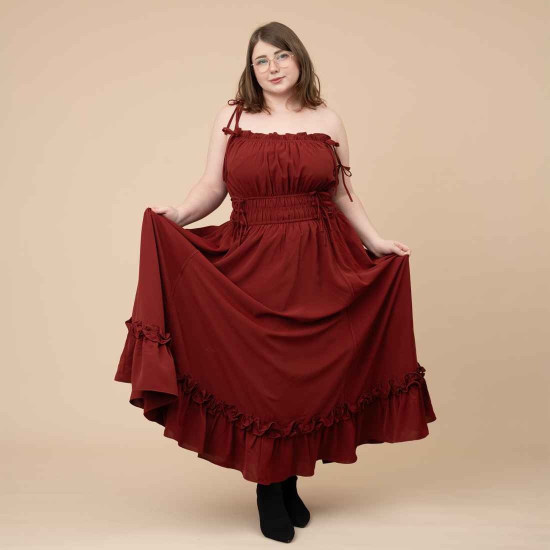 Carmine Rose Dress