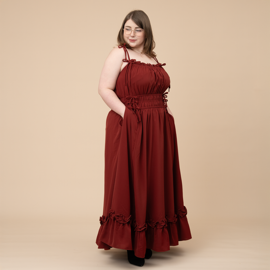 Carmine Rose Dress