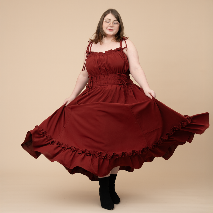 Carmine Rose Dress