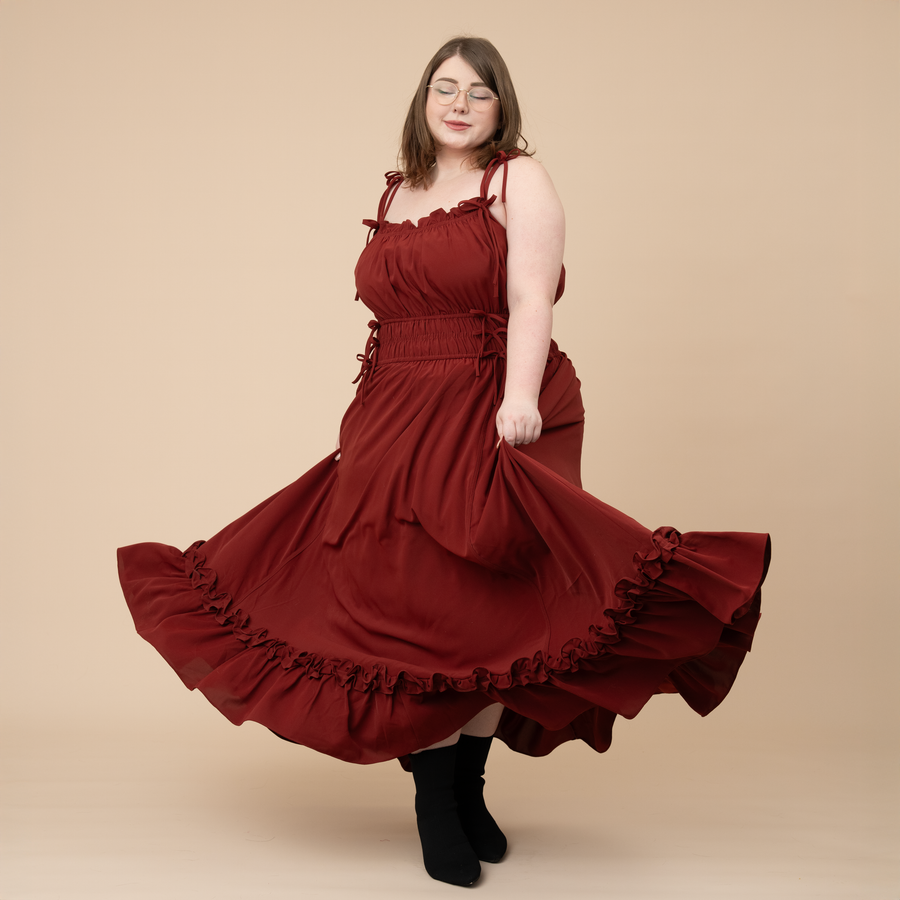 Carmine Rose Dress