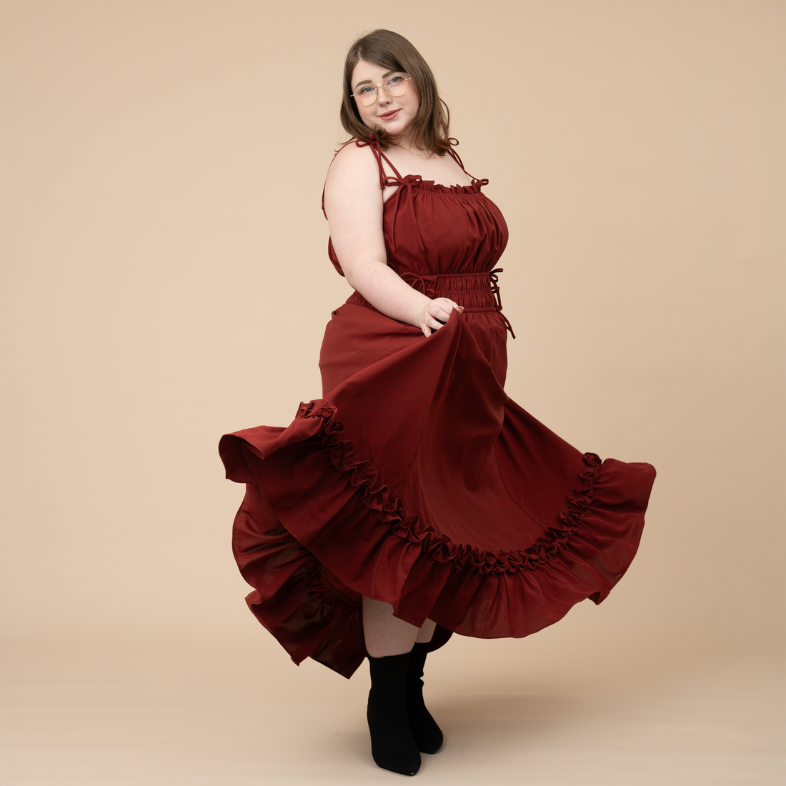 Carmine Rose Dress