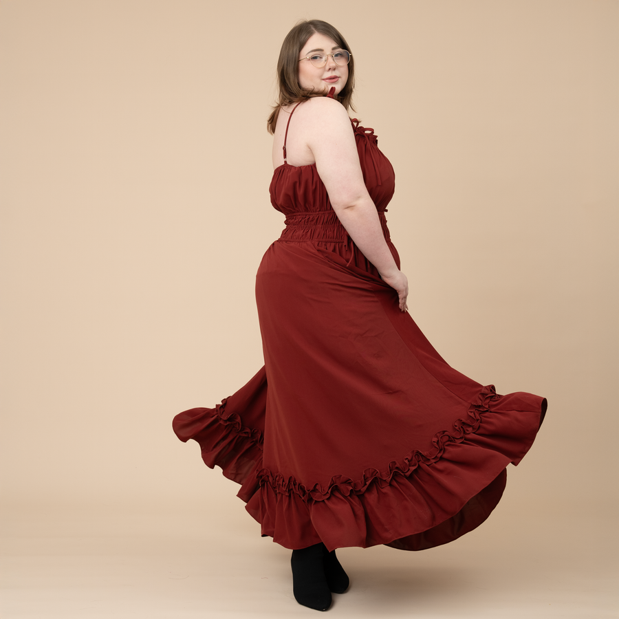 Carmine Rose Dress