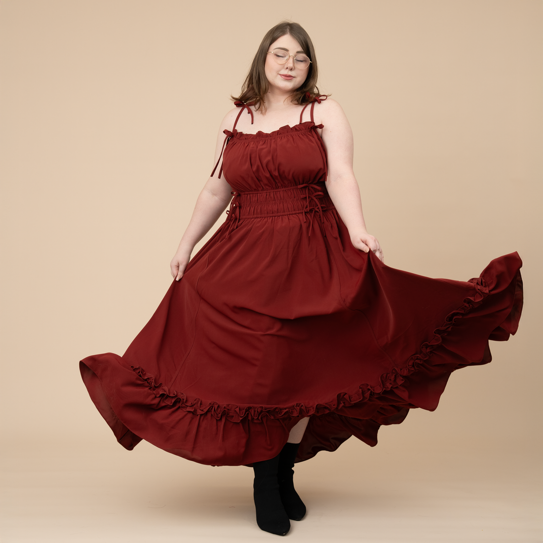 Carmine Rose Dress
