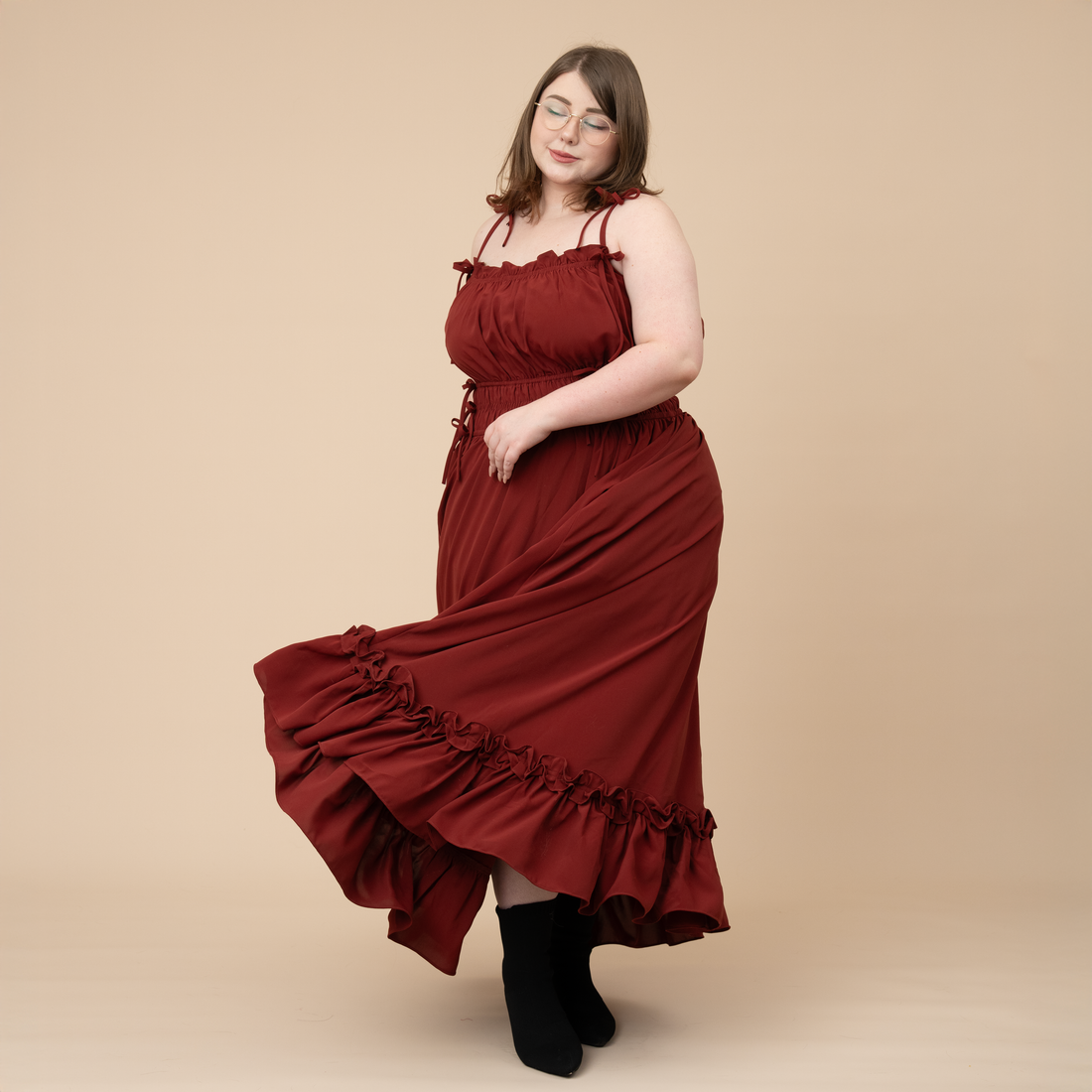 Carmine Rose Dress