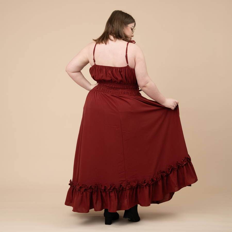 Carmine Rose Dress