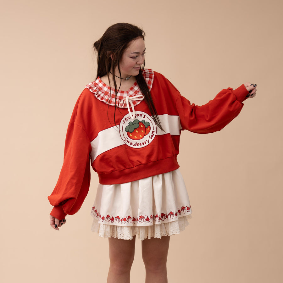 Cropped Strawberry Jam Sweater