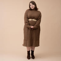 Oversized Knit Sweater Dress