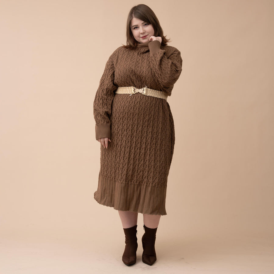 Oversized Knit Sweater Dress