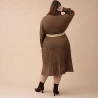Oversized Knit Sweater Dress