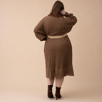 Oversized Knit Sweater Dress