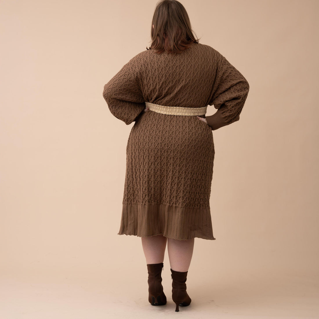 Oversized Knit Sweater Dress
