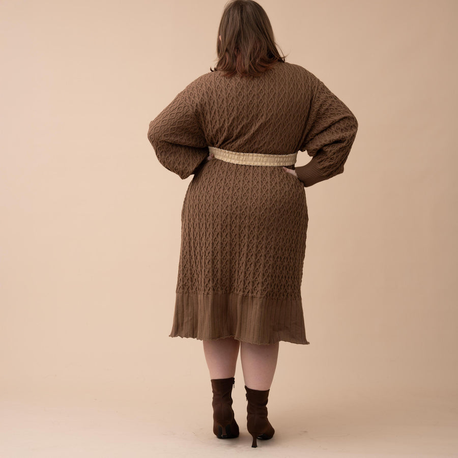 Oversized Knit Sweater Dress