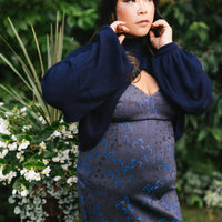 Cottage Bodycon Dress (Navy)