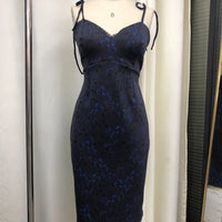 Cottage Bodycon Dress (Navy)