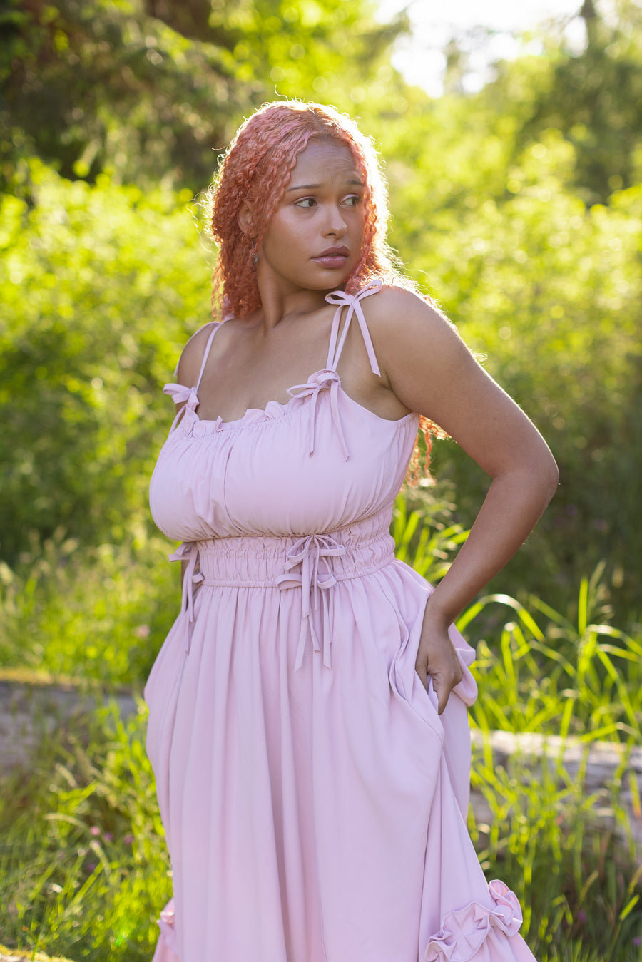 Dusty Peony Dress