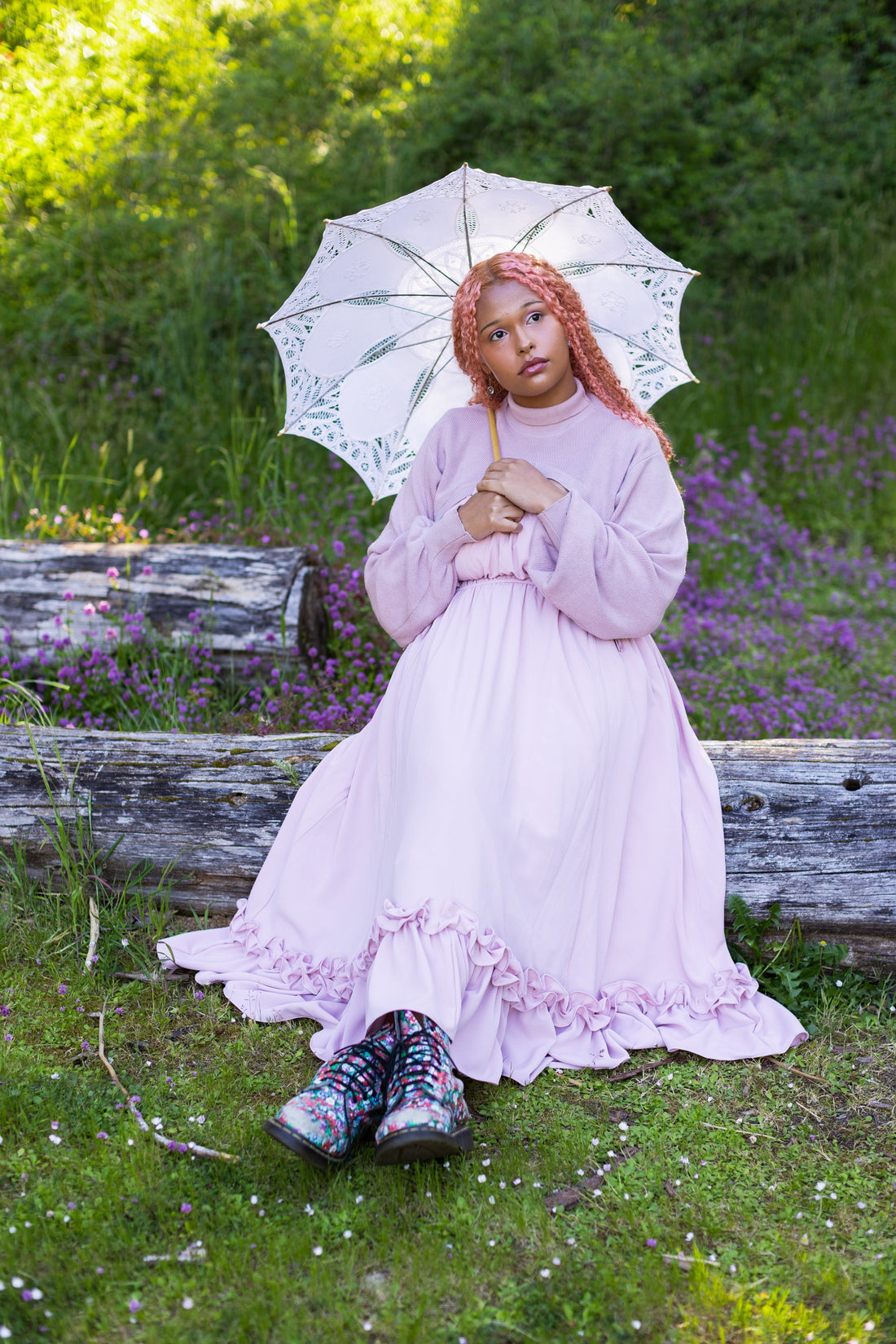 Dusty Peony Dress