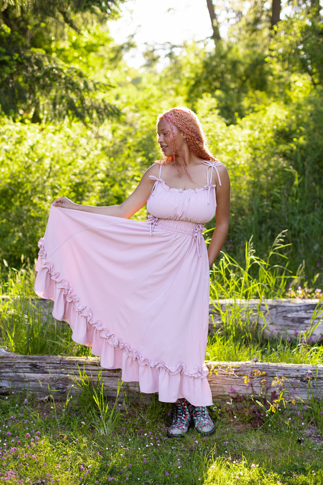 Dusty Peony Dress